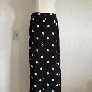 FP Black and White Polka Dot Skirt